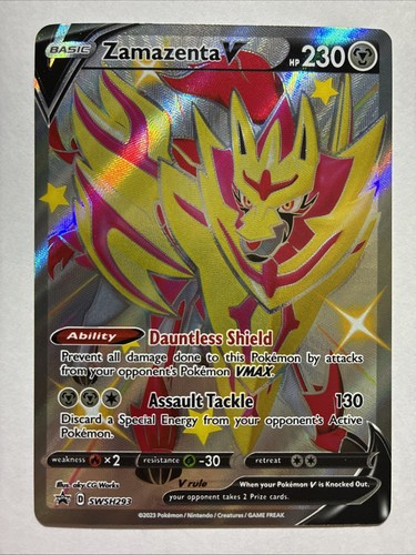 Zamazenta V ~ Pokemon Black Star Promo ~ Full Art Holo SWSH293