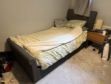 Dunelm Single Storage Bed Frame Come With Mattress And Memory Foam Topper