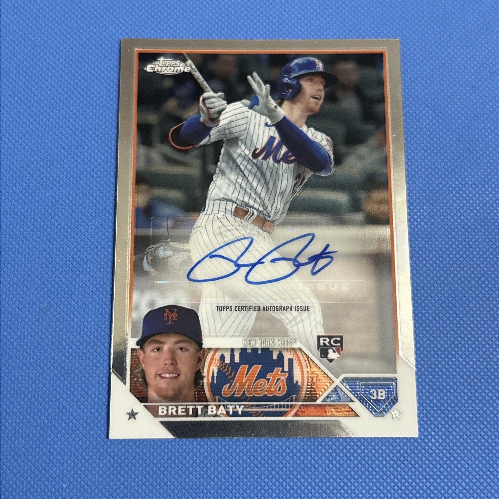 2023 Topps Chrome Update Series - Brett Baty Auto Rookie#AC-BBA (AU, RC) Mets