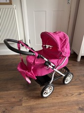 Silver Cross Dolls Pram Pink Good Condition