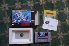 SNES Megaman X with Box-no manual and missing some inserts