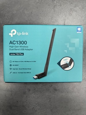 TP-Link USB WiFi Adapter T3U Plus for Desktop PC, AC1300 USB 3.0 Wireless Dual B