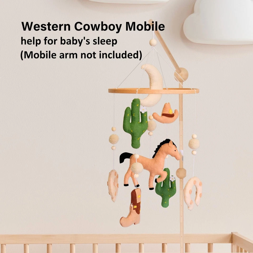 Western Baby Mobile, Cowboy Mobile for Crib, Crib Mobile for Boys, Western Nu... - Image 4 of 4