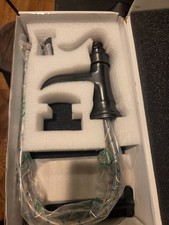 BWE Single-Handle Sink Faucet Deck Mount Oil Rubbed Bronze Vanity Faucet