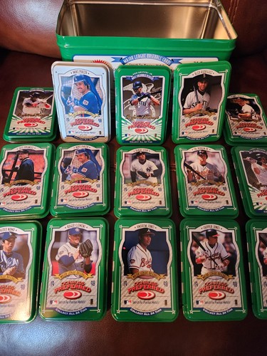 Donruss Baseball Preferred Tins 1997 - 24 vuote + grande latta/Griffey/Jeter/Alex R. - Foto 4 di 7