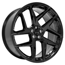 Set Of 4 Defiant Df05 22 Inch Black Rims Fits 5x108 Range Rover Evoque Velar