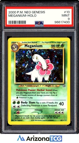 Meganium (Unlimited) graded PSA 9 for sale on eBay