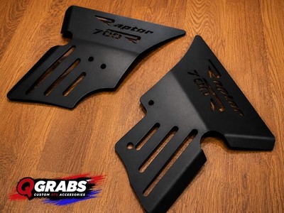 Edelstahl Seitenrahmenschutz für Yamaha Raptor 700R links und rechts in SCHWARZ