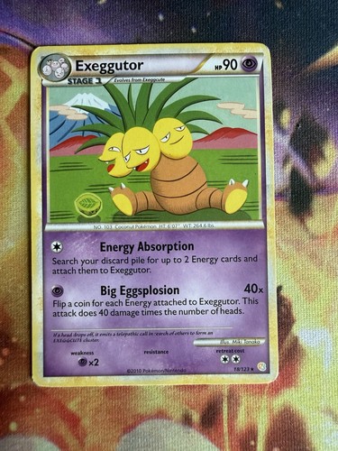Exeggutor 18/123 Rare HeartGold & SoulSilver Pokemon MP