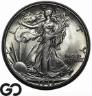 1942 Walking Liberty Half Dollar, Choice Gem BU++, Lustrous Beauty
