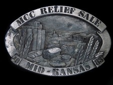 TH03111 VINTAGE 1983  MCC RELIEF SALE MID-KANSAS  BELT BUCKLE