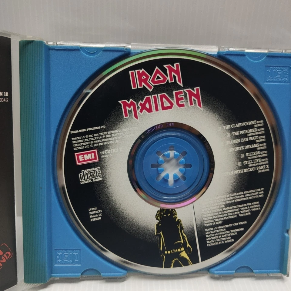 CD : Iron Maiden - The clairvoyant / Infinite dreams UK 1990 EMI Free Postage  - Image 4 of 4