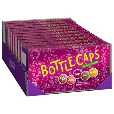 Pack of 10 Orange Bottle Caps Candy Box Assorted Soda Flavors 5 oz Treats