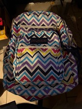 JanSport Big Student Backpack Multicolor Saucy Chevron School Book Bag