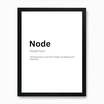 Node Definition Meaning Kunstdruck gerahmt Wandbild Poster Leinwanddruck Bild