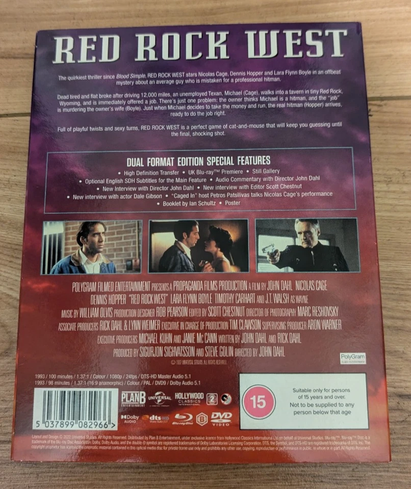 Red Rock West - Blu-ray Limited Edition - with slipcover poster and booklet VGC - Image 2 of 4