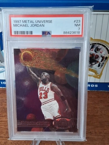 1997-98 Metal Universe Michael Jordan #23 Graded PSA 7