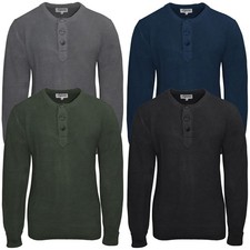 BW Bundeswehr Gebirgsj&auml;ger Pullover S-XXL Baumwolle Henley Kn&ouml;pfe Jagdpullover
