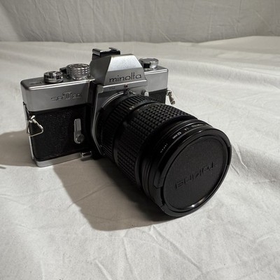 Minolta SRT 201 35mm SLR Film Camera Body With Tokina 28mm-70mm f/3.5-4.5 Lens