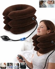 Cervical Neck Traction Device Collar Brace Support Pain Relief Stretcher Therapy