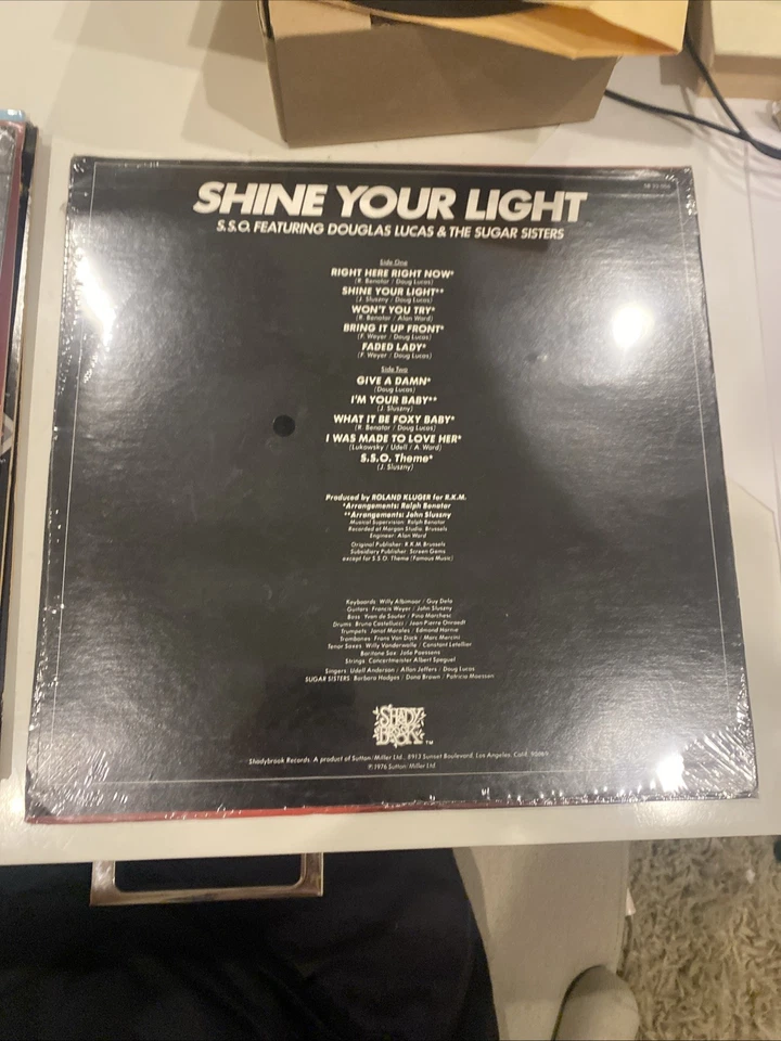 S.S.O. W/ Douglas Lucas & The Sugar Sisters – Shine Your Light LP STILL SEALED - Image 2 of 2