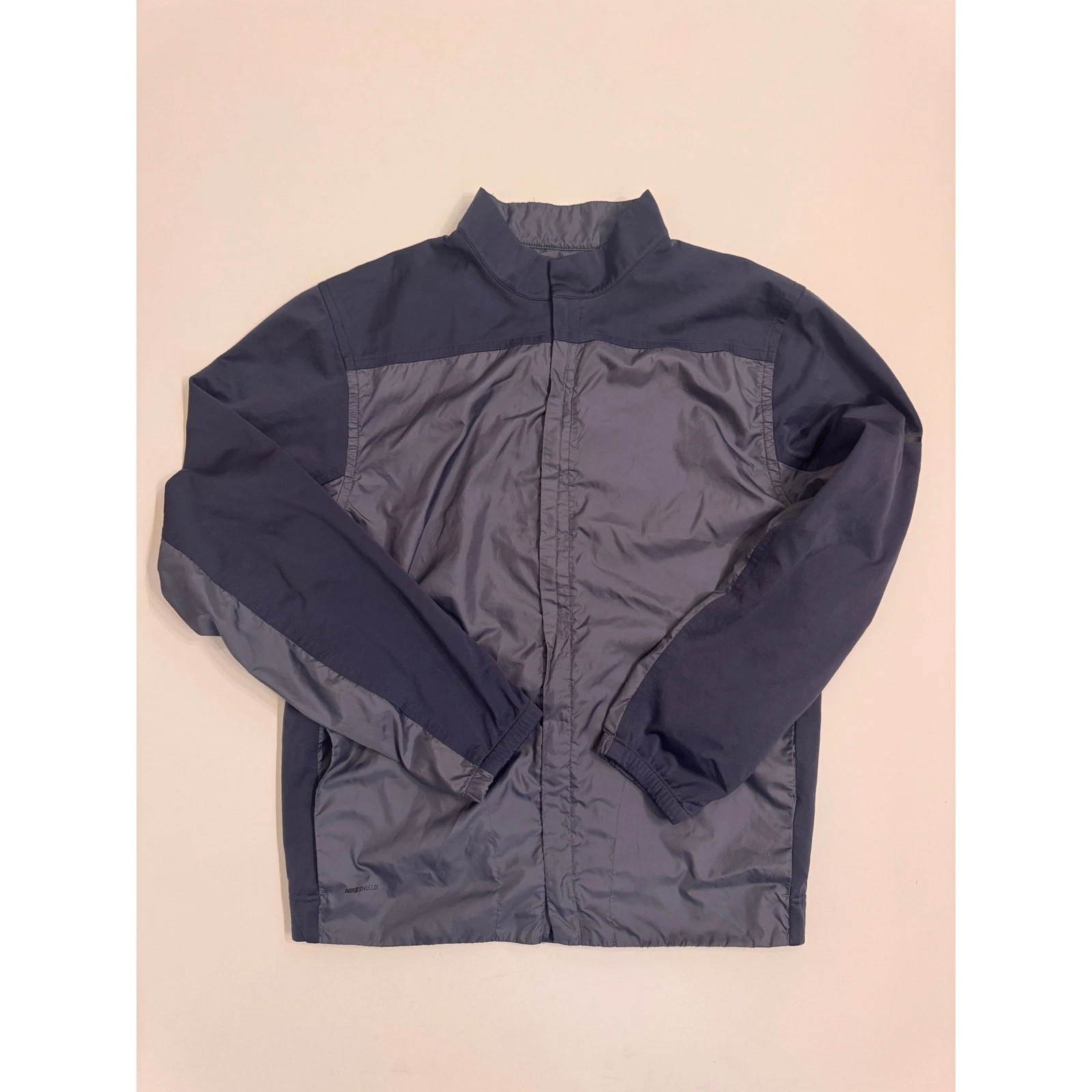 Men's Nike Shield Lightweight Golf Jacket Size M Navy Blue Full Zip