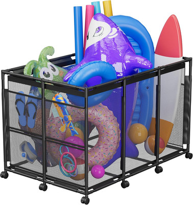Pool Float Storage   XXL Large Outdoor Pool Toy Storage Organizer for Pool Noodl