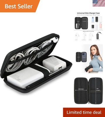 Dual Zipper Tech Accessories Pouch   Waterproof Organizer for Travel Essentials