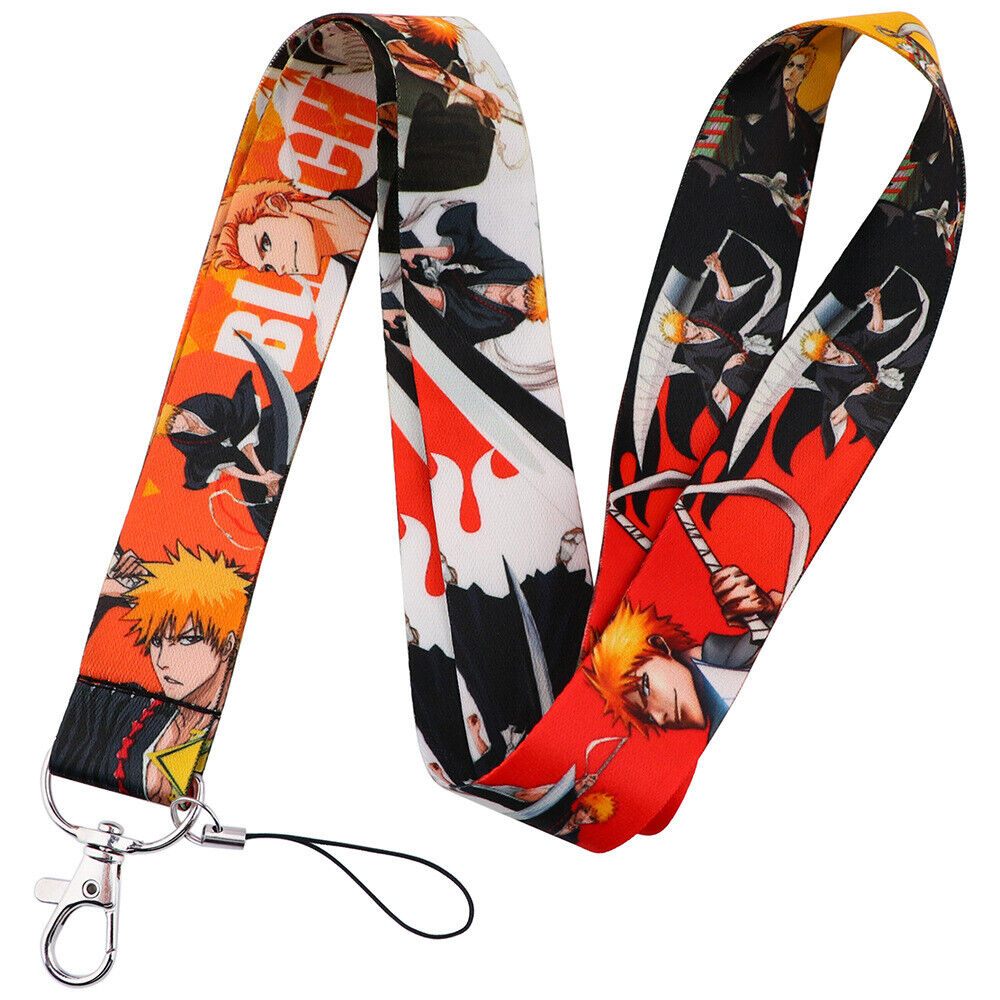 Bleach Anime Series Ichigo Kurosaki Characters Themed ID Holder Lanyard