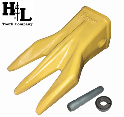 1U3252 TR3 Triple Tiger  Trident  Bucket Teeth for Cat J250 by H&L Tooth Co.
