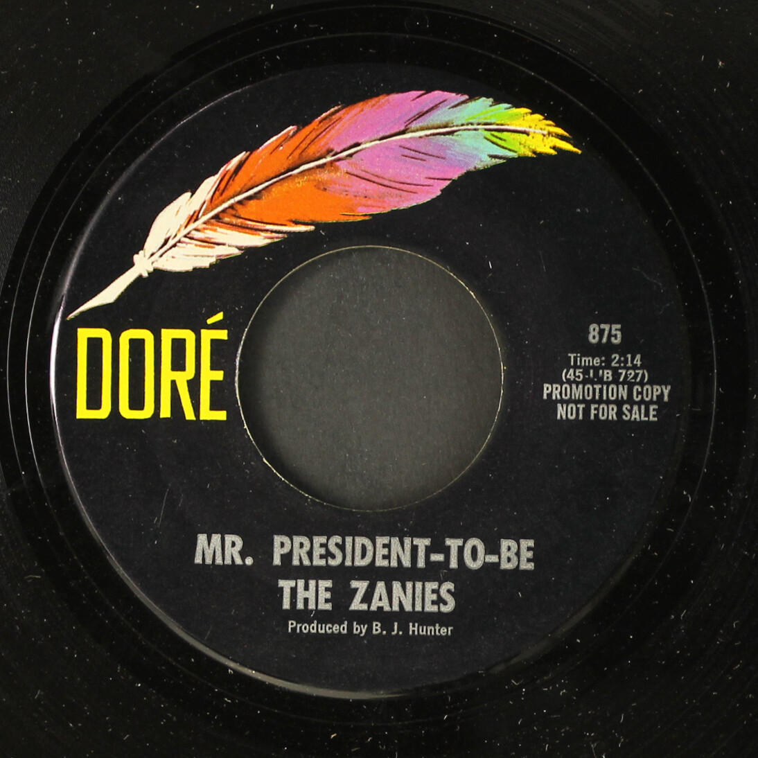 ZANIES: mr. president-to-be / do the one-two-three DORE 7" Single 45 RPM