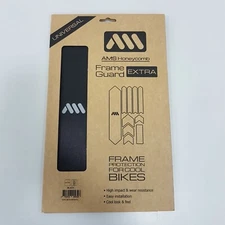 All Mountain Style AMS Honeycomb Frame Guard Protection Stickers XL Black/Silver