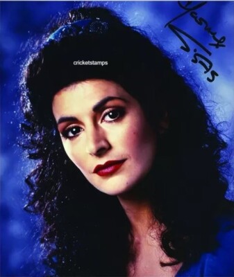 Marina Sertis Britisch Schauspielerin Star Trek Nachdruck Signiert Foto A4 Größe