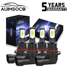4x White For Honda Civic 2006-2011 LED Headlight High Low Beam Bulbs Combo Kit