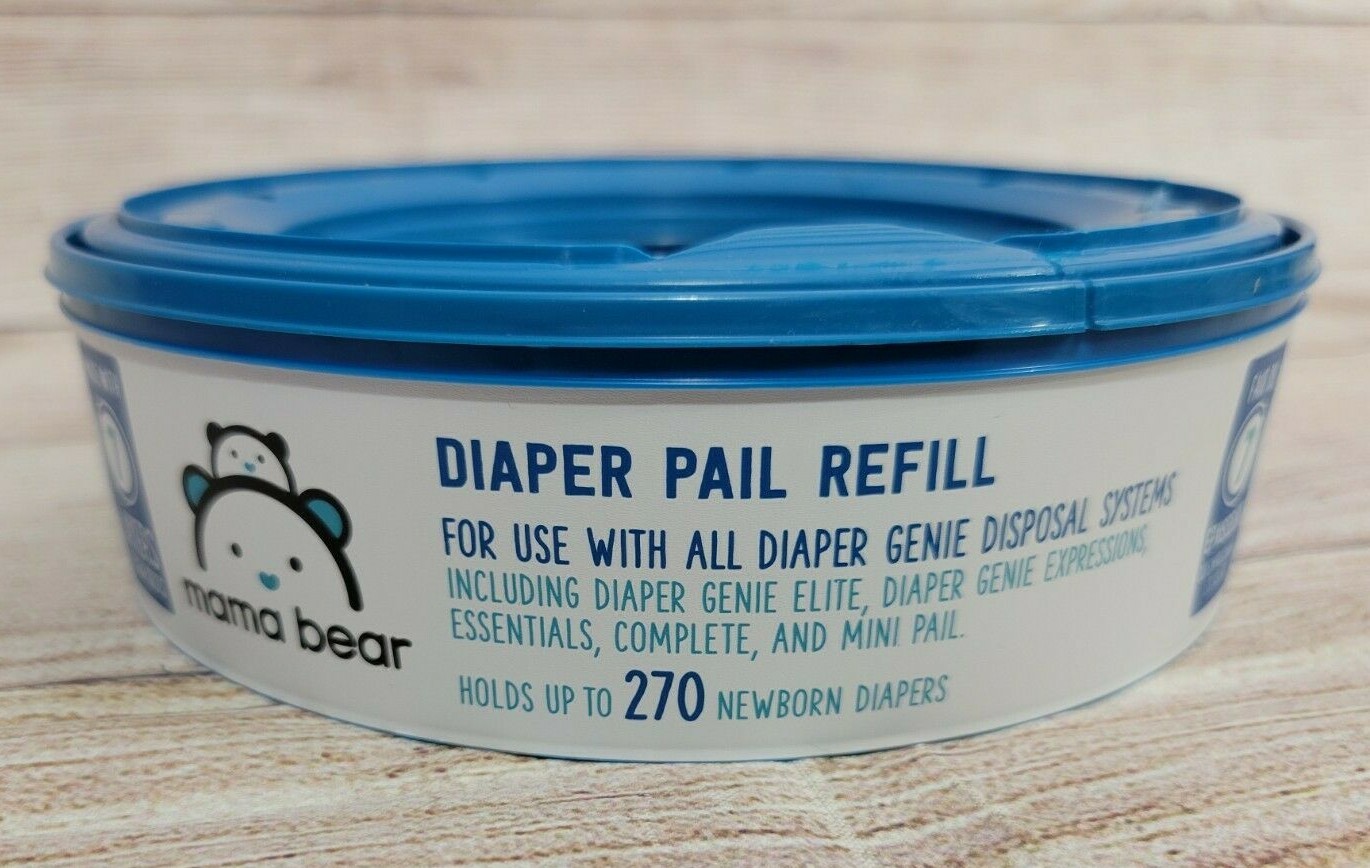 Mama Bear Diaper Pail Refills for Genie Pails Amazon Brand 270 Count