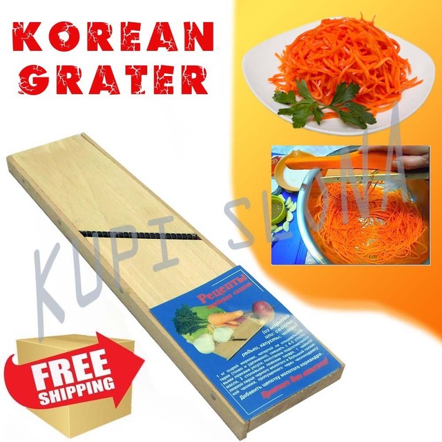 CARROT GRATER KOREAN RUSSIAN UKRAINIAN SLICER ТЕРКА КОРЕЙСКАЯ МОРКОВЬ