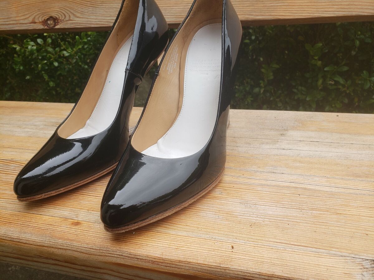 Maison Martin Margiela For H&M Invisible Wedge Black Glossy Maison Martin Margiela For H&M Invisible Wedge Black Glossy