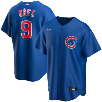 Javier Baez Chicago Cubs Nike Alternate Player Jersey Men's 2021