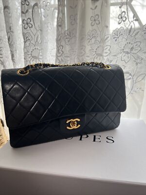 Authentic Chanel medium classic flap 1995 investment bag From