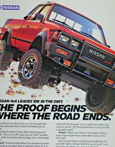 1985 NISSAN 4 x 4 Proof ! Vintage Original Print Ad-8.5 x 11" - Picture 4 of 7