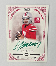 2022 Onyx Vintage Football CJ STROUD RC Green Ink AUTO #/50 Texans