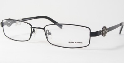 MORE & MORE 50261 600 Black /Silver-Grey UNIQUE EYEGLASSES 52-18-135mm Germany