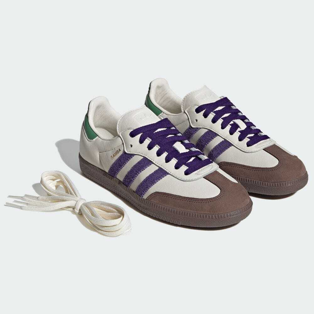 ID8349 adidas Originals Samba OG Off White Collegiate Purple ID8349 adidas Originals Samba OG Off White Collegiate Purple
