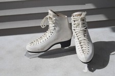 Ice Figure Skates RISPORT Size 36 B 24.0 MK Sheffield Prof. Blades LEATHER SOLES