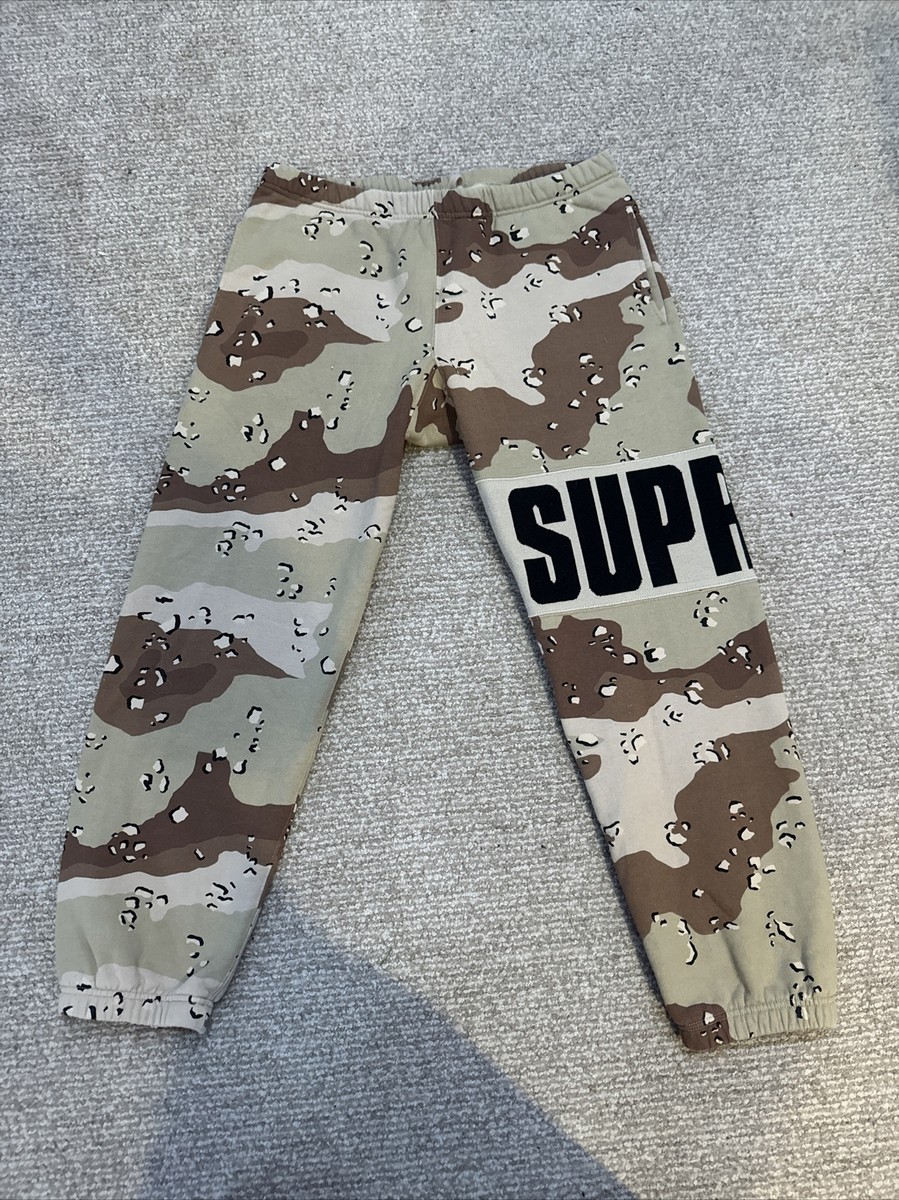 Supreme Rib Sweatpant Chocolate Chip Camo Medium FW20 OBO 100 