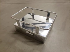 Ice Cooler Rack With Utility Box, Polished Aluminum, Off-Road Cooler Rack
