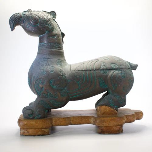 James Mont Bronze Griffin Lighter Stand Midcentury MISSING LIGHTER
