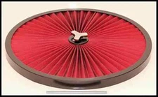 SUPER FLOW AIR CLEANER TOP WITH BLACK TRIM 14 INCH