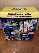 Window Wonderland Projector 6 Halloween & 6 Christmas Movies Indoor Only-Tested