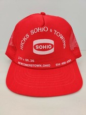 Vintage USA MADE Hicks Sohio Towing Ohio Trucker Hat Snapback Cap NWOT NOS